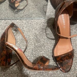Madden Girls tortoise color heels